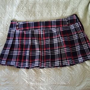 Hot plaid school girl miniskirt