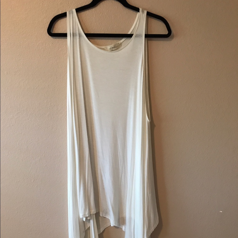 Large white tank dress