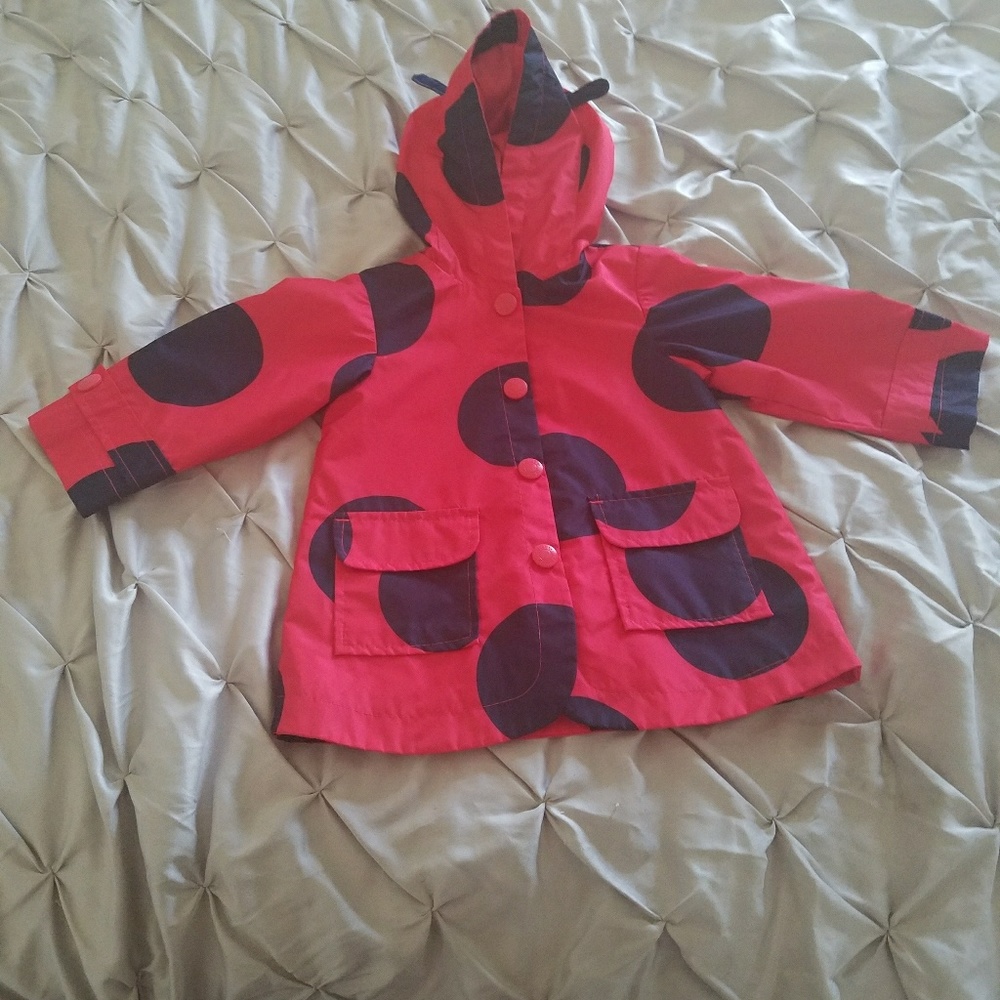 Carter's Red Polka Dot Rain Coat