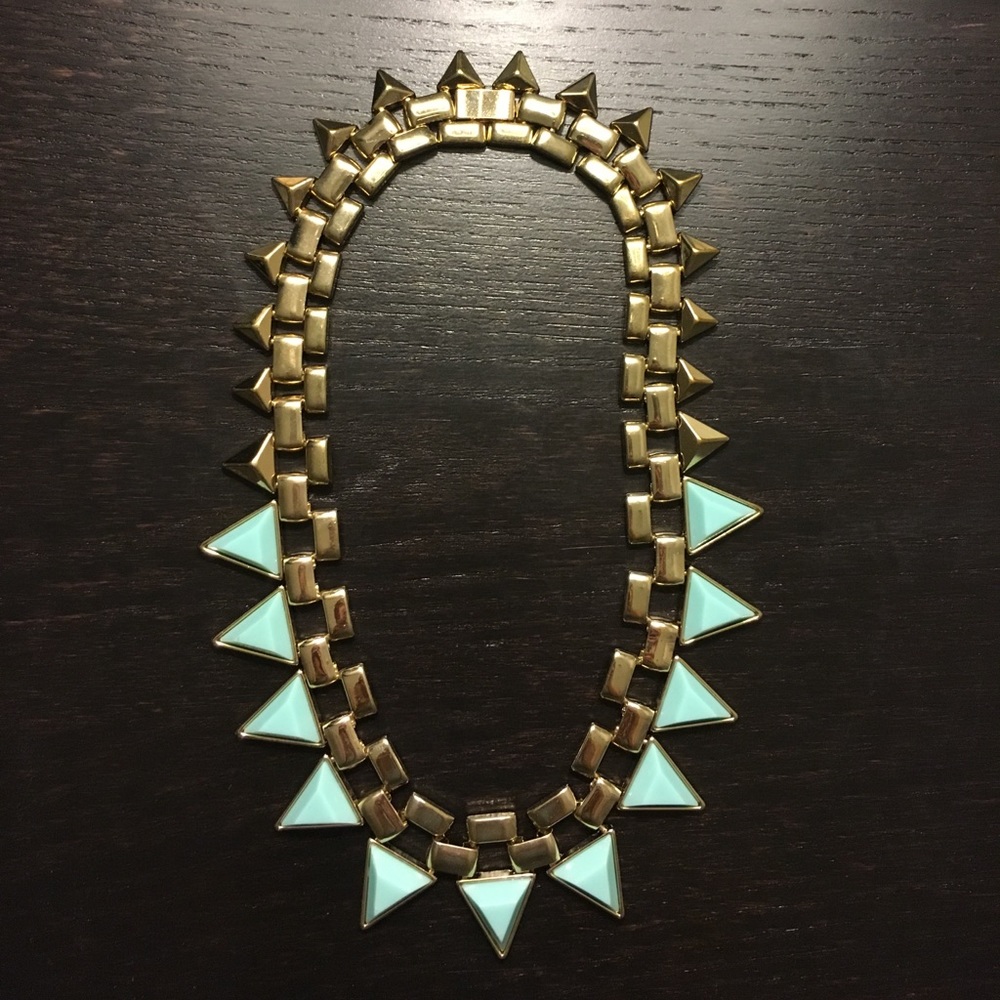 Gold and turquoise necklace