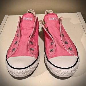 CONVERSE Chuck Taylor No Lace Slip On Pink
