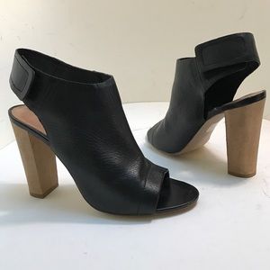Aldo 'Jaggard' open toe wrap black boot bootie