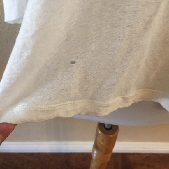 Cabi White Embroidered Sheer Back Blouse - Picture 3 of 6