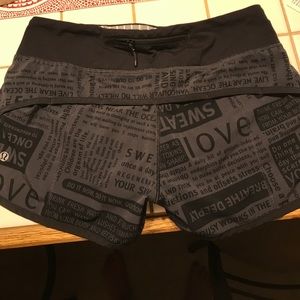 Lululemon 4-way stretch shorts!