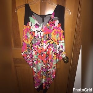 BCBG Floral print dress...sleeveless