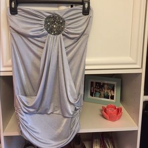 Maurices studio Y strapless top xs