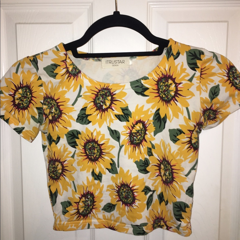Sunflower crop top
