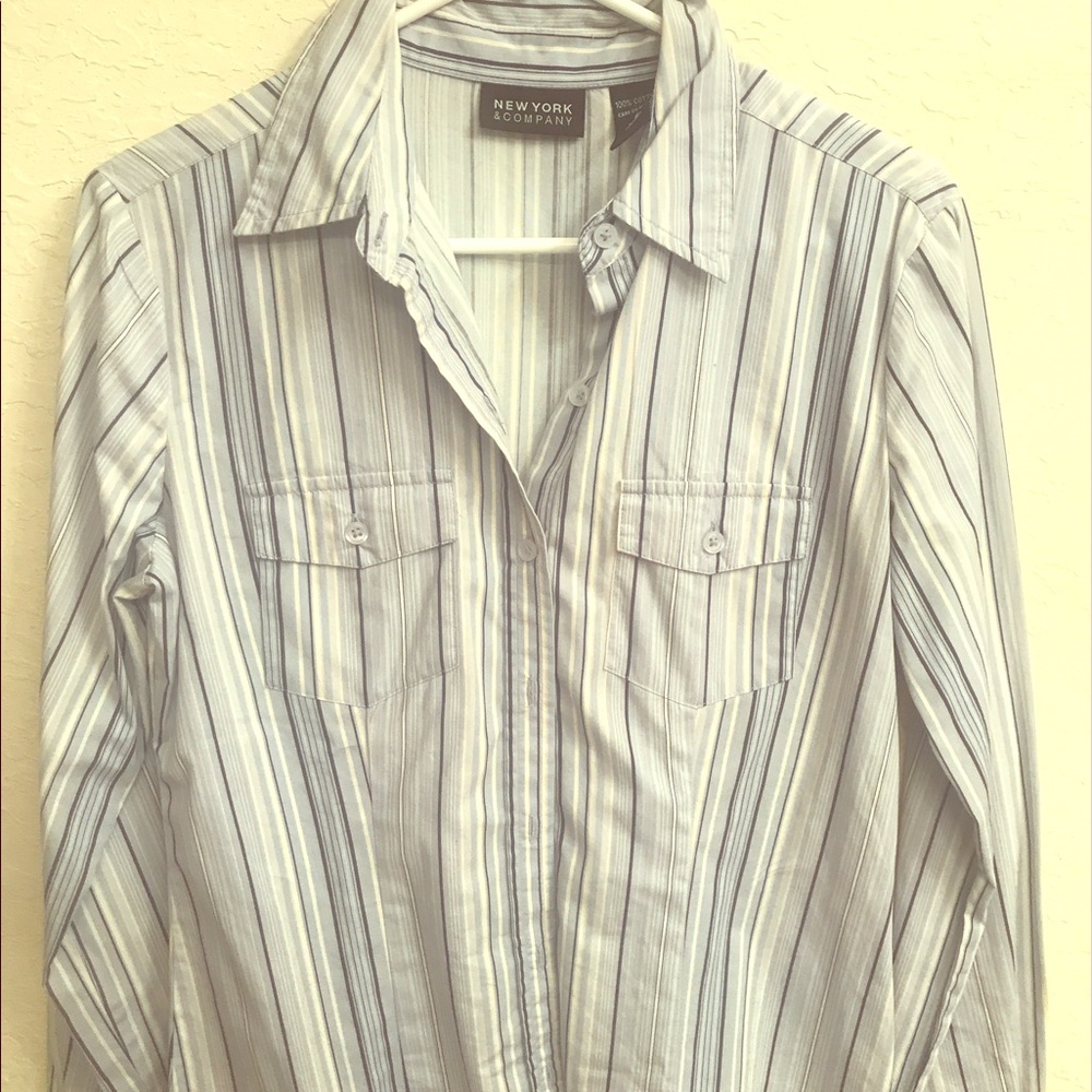 Long sleeves collared blouse