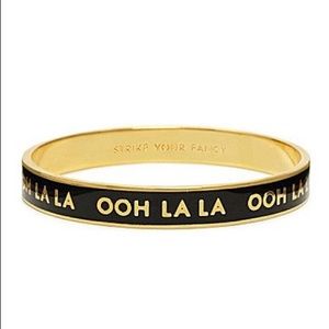 Kate Spade ohh la la bangle bracelet black & gold