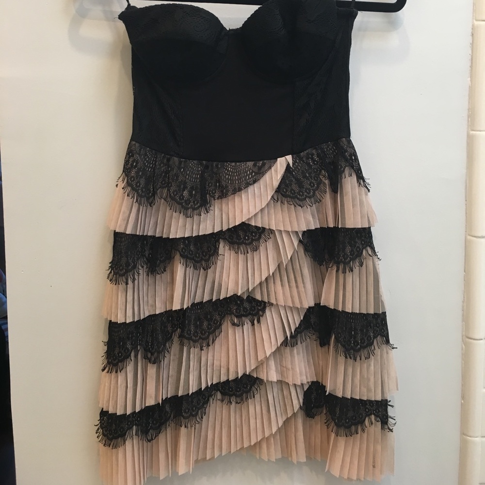 H&M tulle and lace bustier cocktail dress