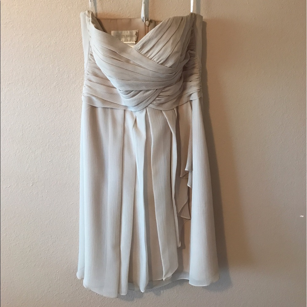Davids bridal Cream Dress