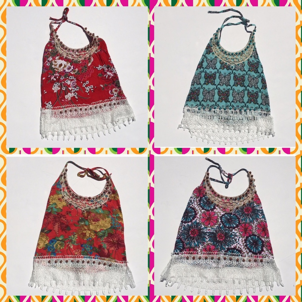 Bundle of Four Summer Halter Tops