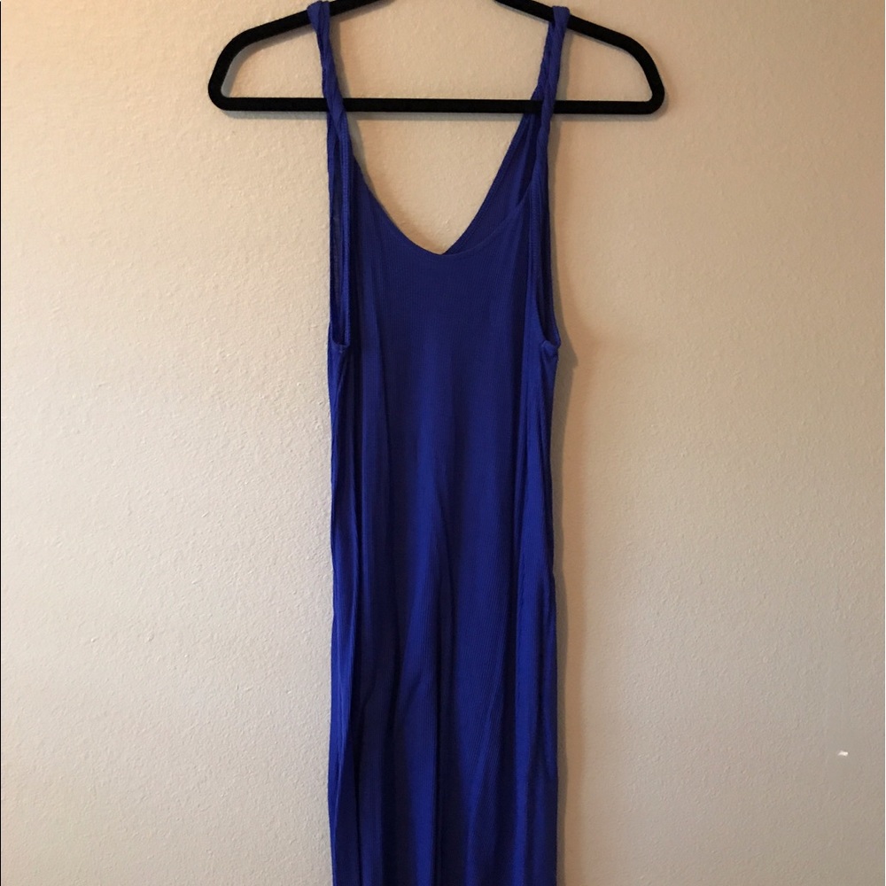 Blue large tank dress