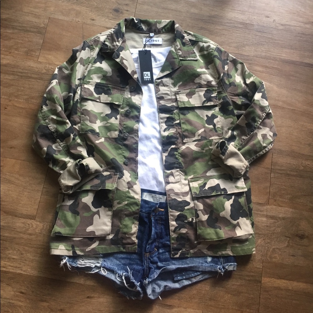 ✨NWT✨DL1961 'Dakota' Camo Jacket 🔥 - Picture 2 of 7