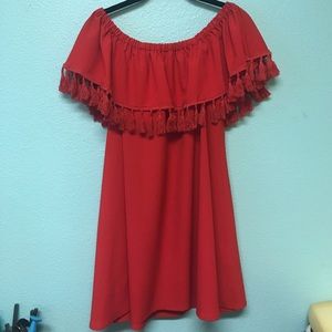 Off the shoulder dress