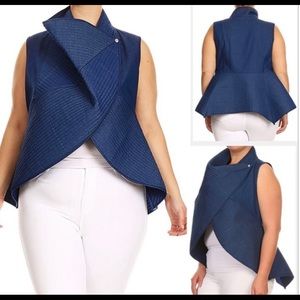 Denim Vest, plus size