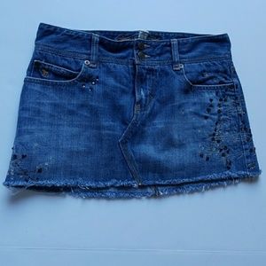 Abercrombie and Fitch Jeans Mini Skiirt Sz 0