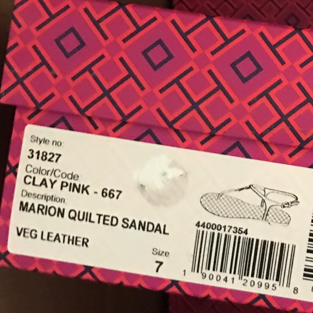 SOLD!! NIB Tory Burch Quilted Marion Sandals - Picture 3 of 5