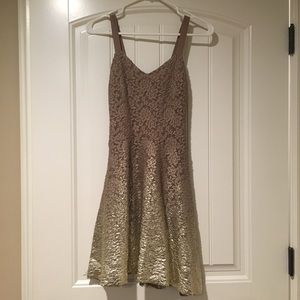 Free People Ombré Foil Dress