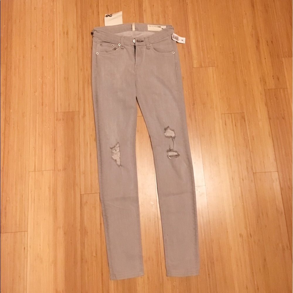 Rag and Bone Surrey distressed skinny jeans