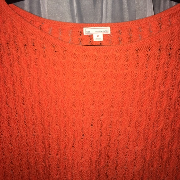 Bright Coral Textured Sweater - Picture 2 of 3