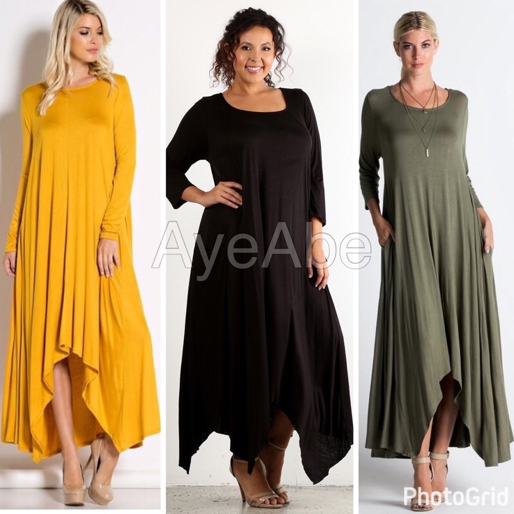 Marsala plus size loose oversized hi lo maxi sold - Picture 1 of 3