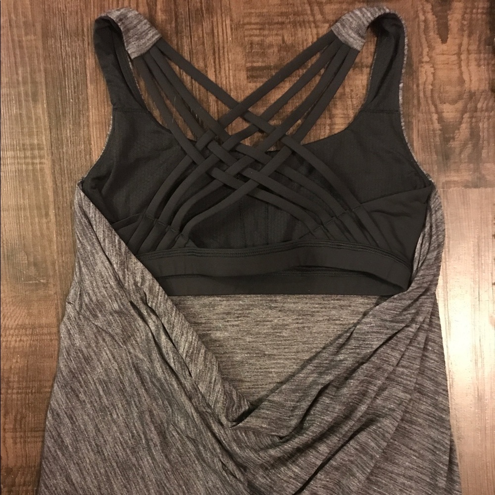 Open back lulu lemon workout top