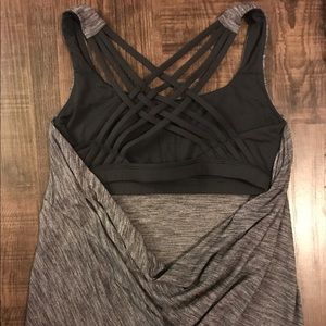 Open back lulu lemon workout top