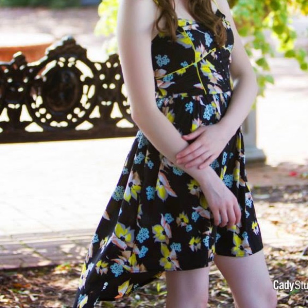 Floral Print American Rag High-Low Dress