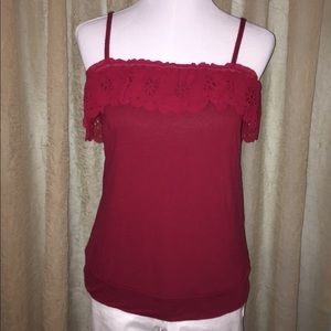 ~ Moving Sale ~ Express Eyelet Ruffle Tank