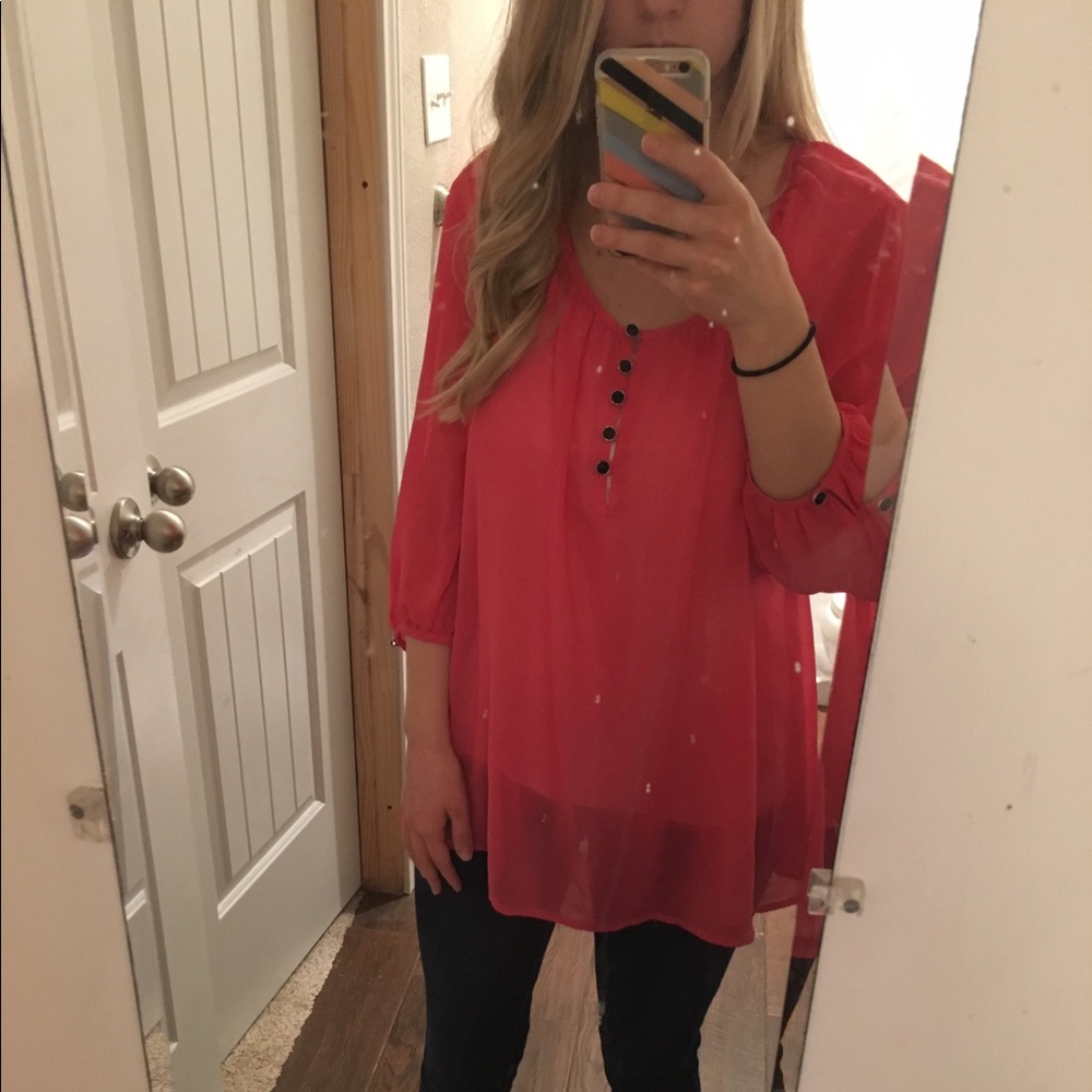 H&M pink blouse