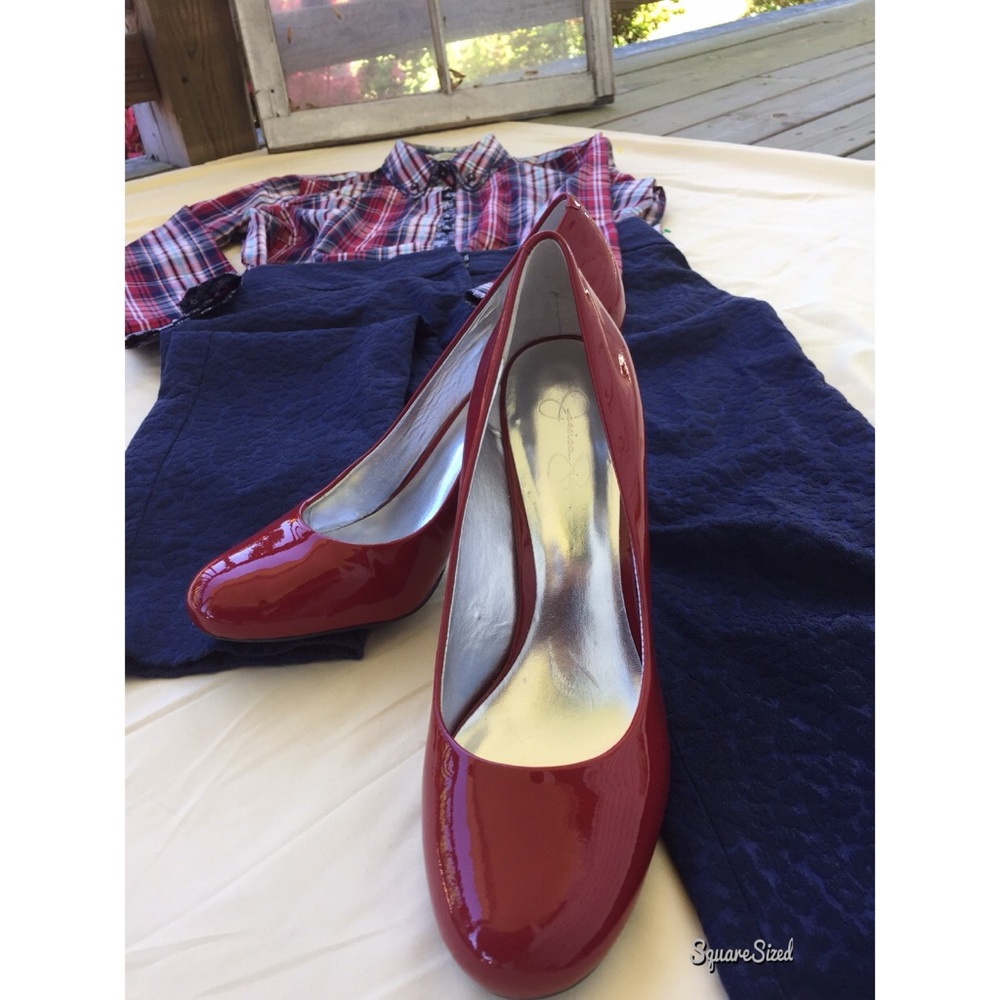 Jessica Simpson Patent Leather Sz 11 Stilettos 👠