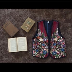 Floral Embroidered Vest
