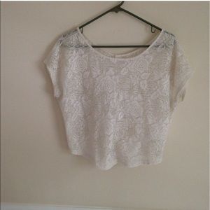 White lace top
