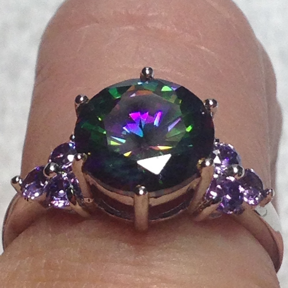 NWT! Sz8 Northern Mystic Lights Topaz + Amethyst - Picture 4 of 8