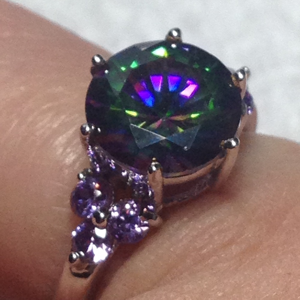 NWT! Sz8 Northern Mystic Lights Topaz + Amethyst - Picture 3 of 8