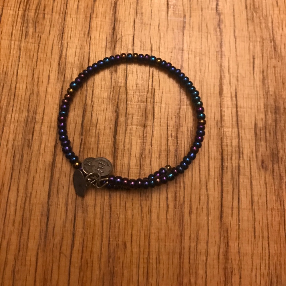 Alex and ani beaded wrap bracelet
