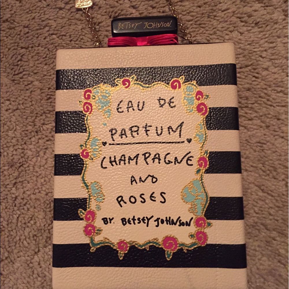 NWOT Betsey Johnson perfume bottle bag