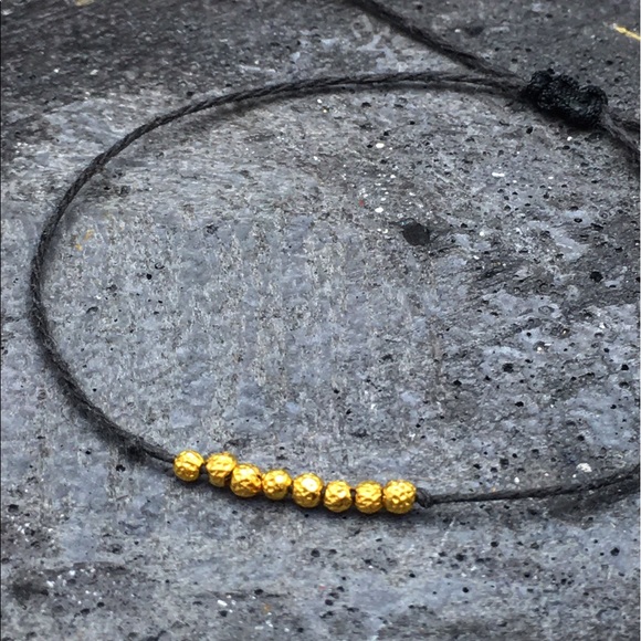 18k solid gold bead bracelet - Picture 2 of 7