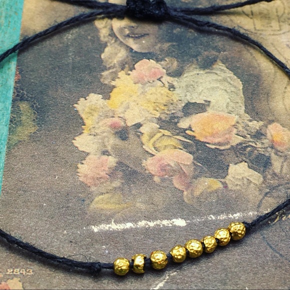 18k solid gold bead bracelet - Picture 6 of 7