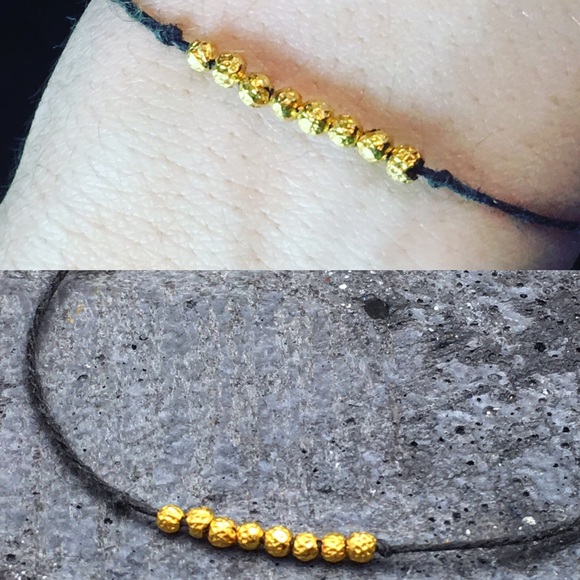 18k solid gold bead bracelet - Picture 7 of 7