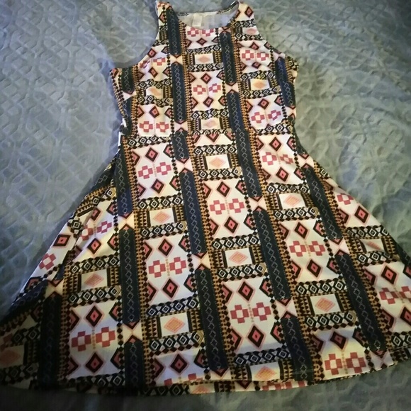 Aztec print skater dress - Picture 1 of 2
