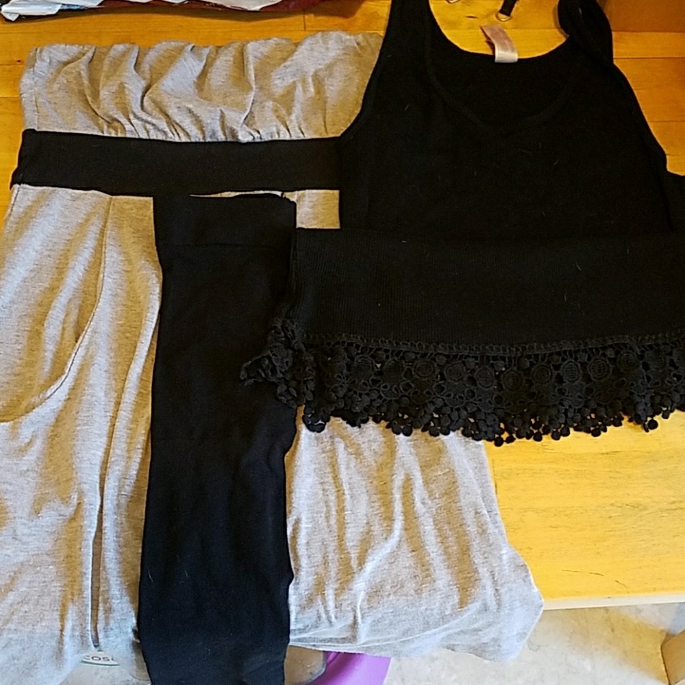 Dress shirt and tights