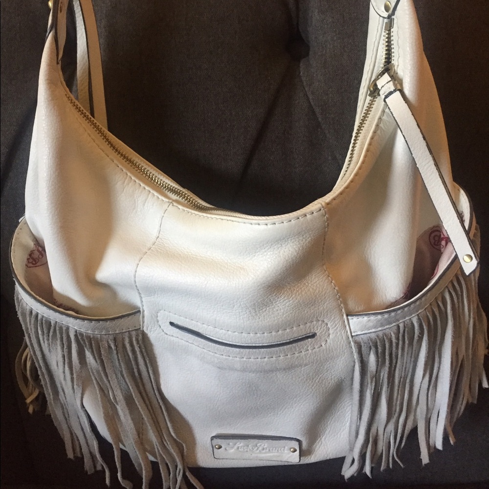 Lucky Brand White Leather Purse
