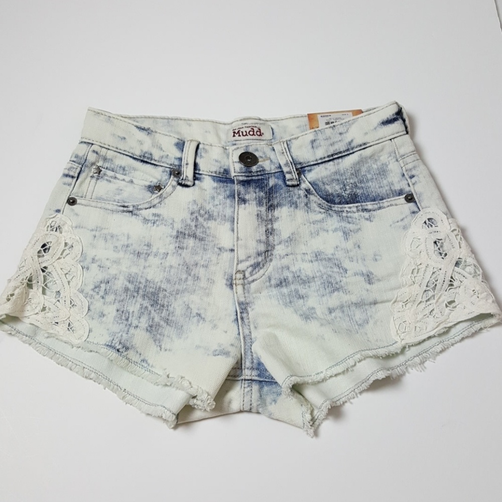 Mudd High Waist Denim Short size 3 JR NWT