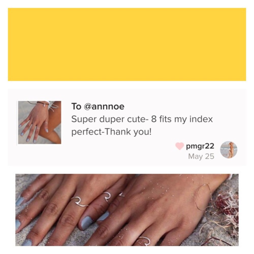 🌊 SIZE 5’s // WAVE RINGS 🌊 - Picture 8 of 8