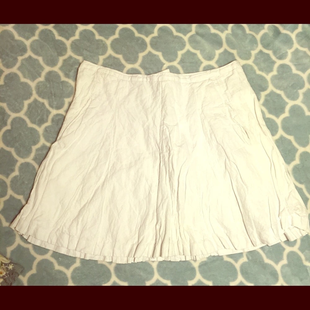 J Crew white skirt