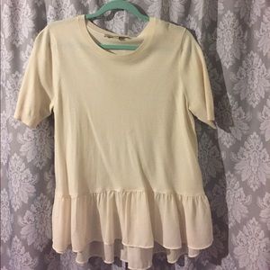 Knit peplum top- Loft