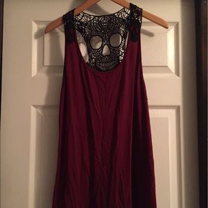 NWOT Midnight Hour Lace Skeleton tank