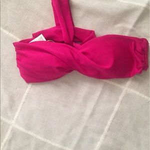Vitamin a bandeau bathing suit top XS